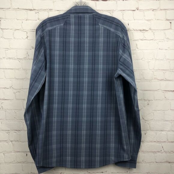 Royal Robbins Blue Plaid Long Sleeve Men's Sz Small - Picture 11 of 11